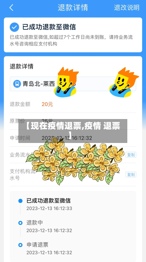 【现在疫情退票,疫情 退票】-第1张图片